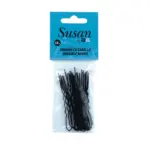 Asuer Horquilla Cabello Invisible Negro Susan 18uds
